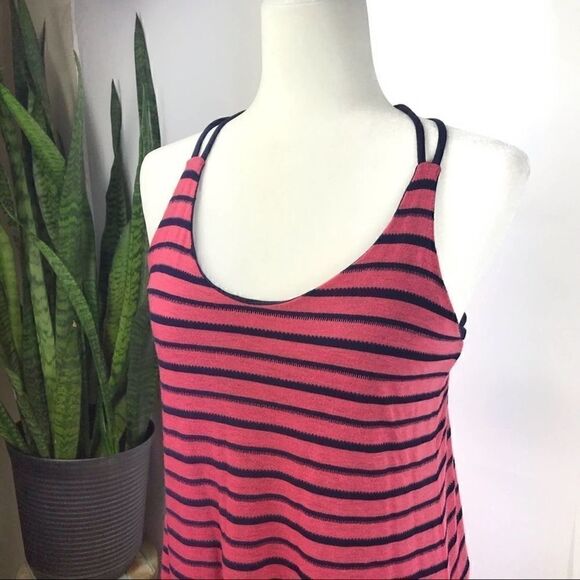 SPLENDID Pink Striped Sleeveless Tunic Small | SPLENDID fit flare tunic small - Picture 4 of 9